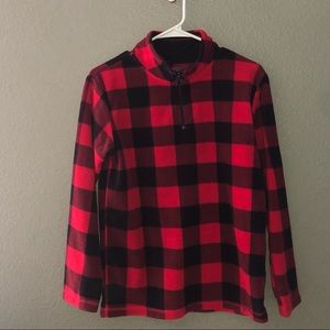 Buffalo Plaid Half-Zip Pullover